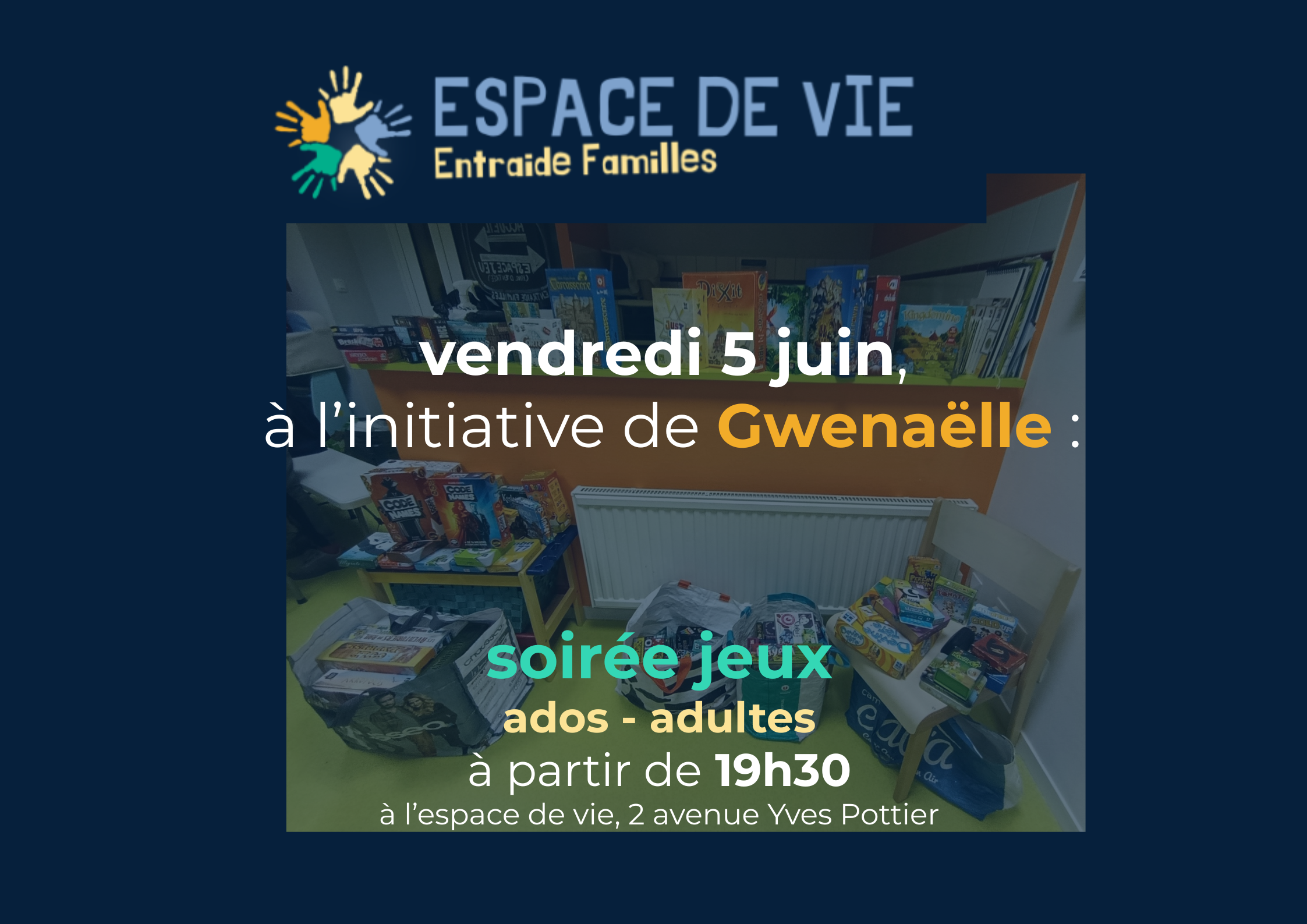 Soirée jeux ado-adulte vendredi 5 juin