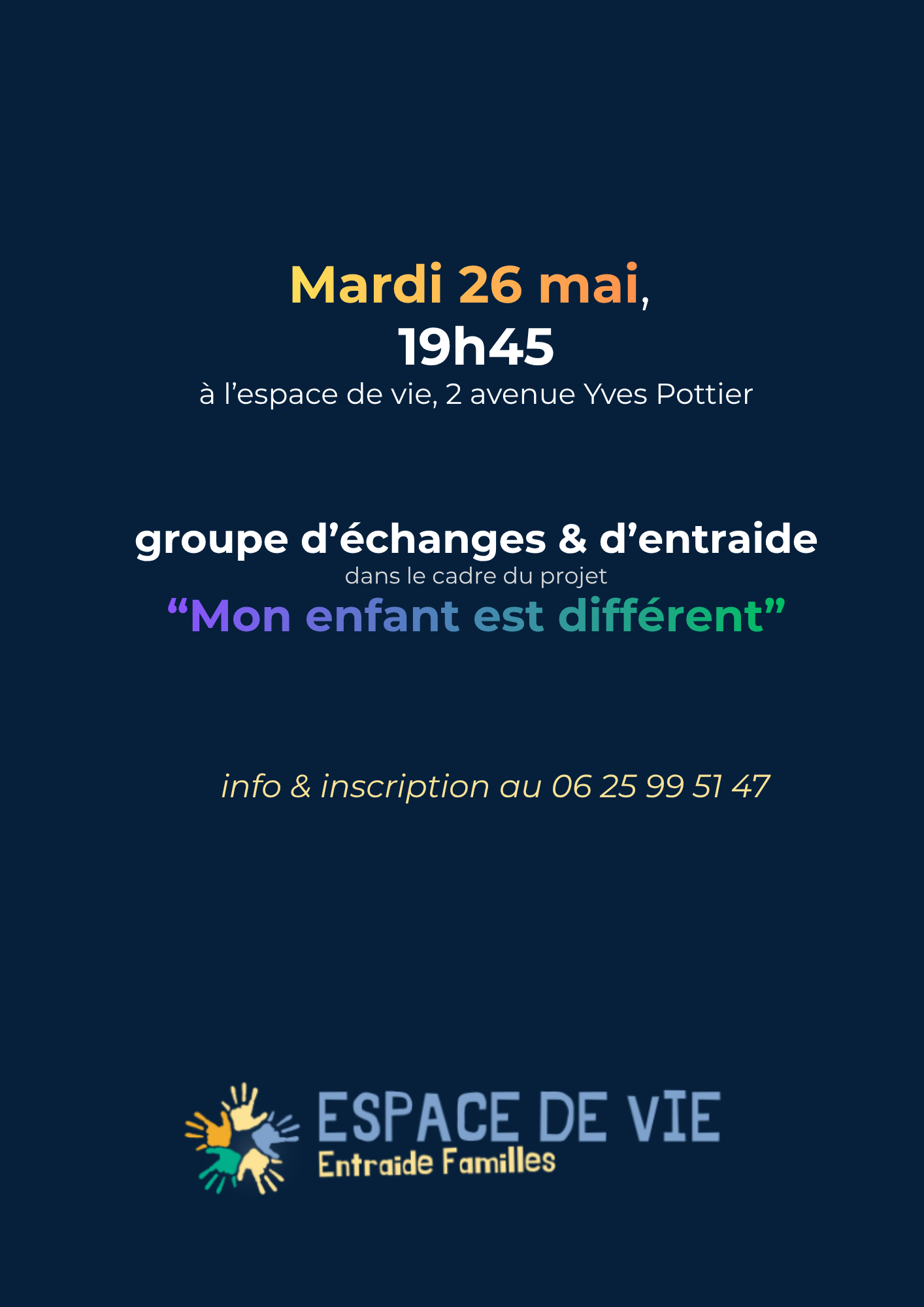Echanges entre pairs « Mon enfant est différent »