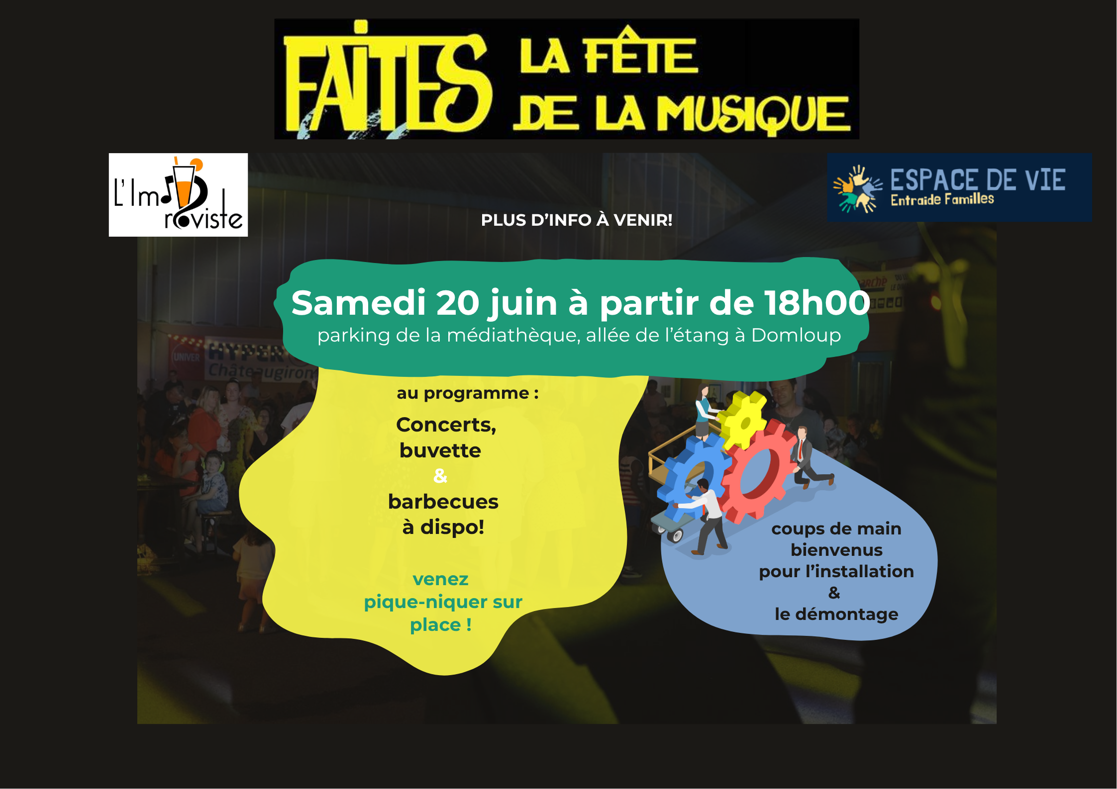 ♫ Fête de la Musique ♫ samedi 20 juin