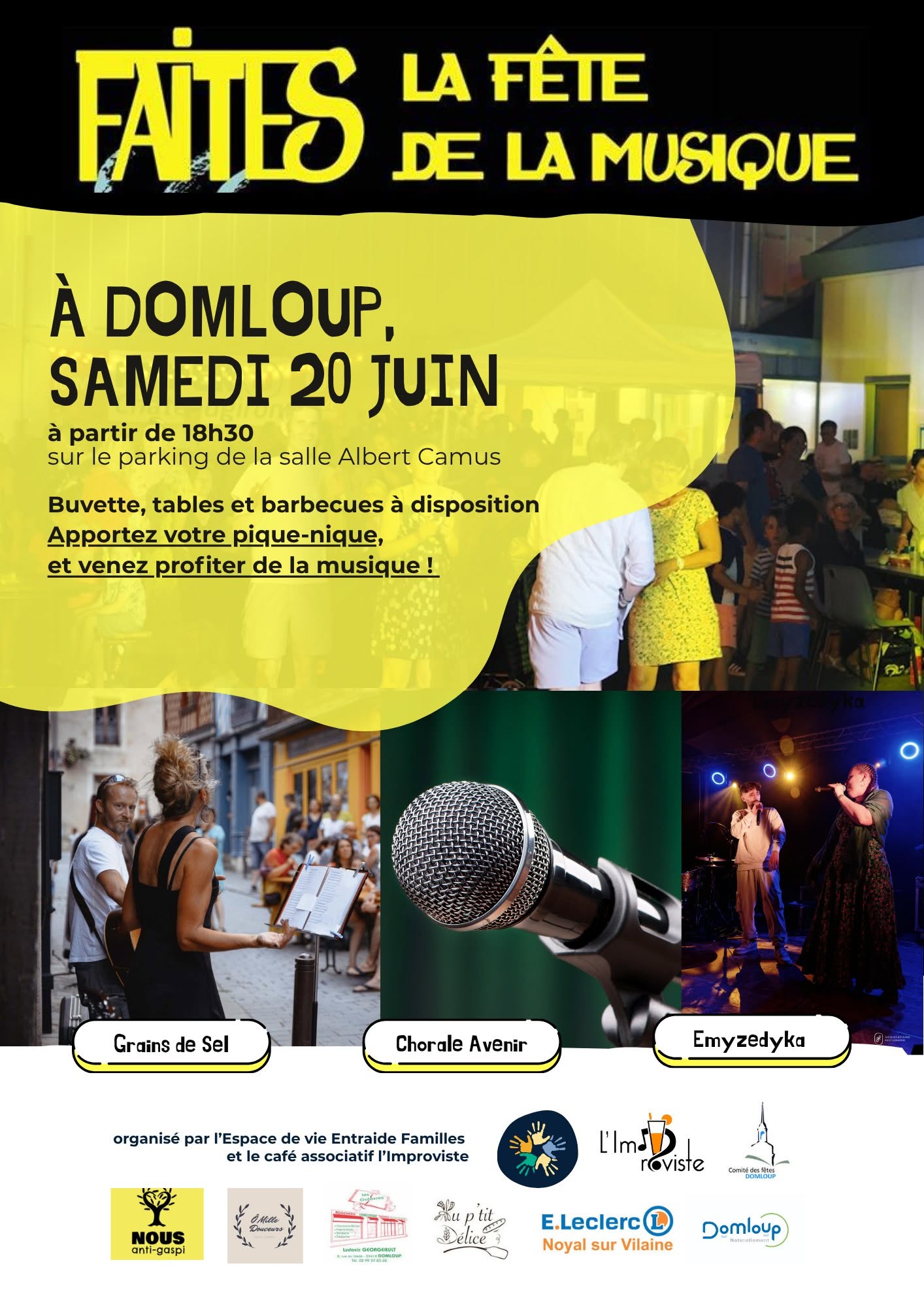 ♫ Fête de la Musique ♫ samedi 20 juin